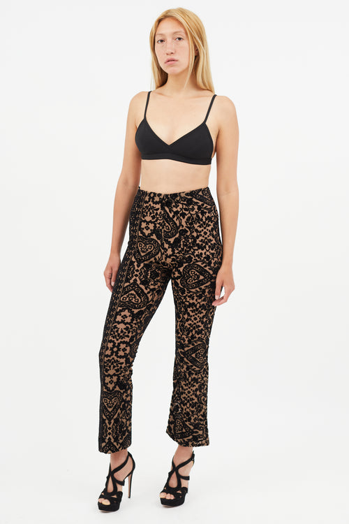 Acne Studios Black 
Brown Sheer Baroque Trouser