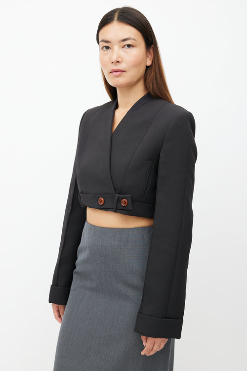 Acne Studios Black Cropped Bolero