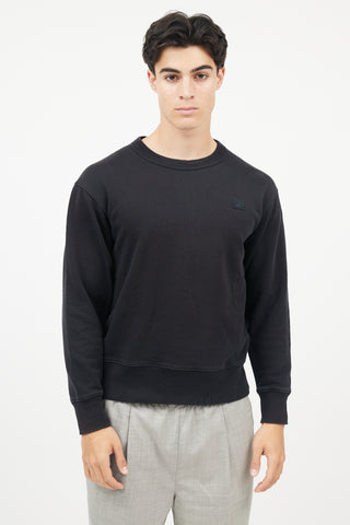 Acne Studios Black Logo Face Sweatshirt