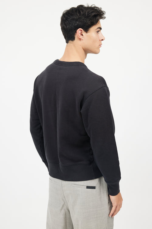 Acne Studios Black Logo Face Sweatshirt