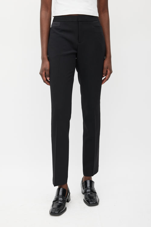 Acne Studios Black Mello Straight Leg Trouser