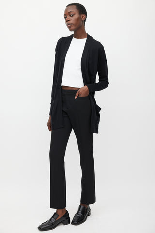 Acne Studios Black Mello Straight Leg Trouser