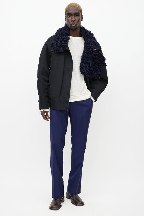 Acne Studios Black 
Navy Cees Utility Jacket