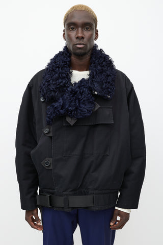 Acne Studios Black 
Navy Cees Utility Jacket