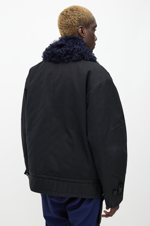 Acne Studios Black 
Navy Cees Utility Jacket