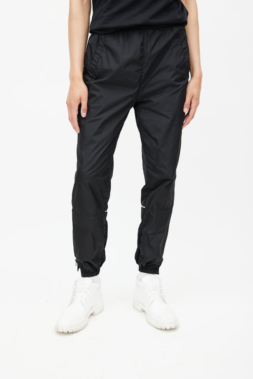 Acne Studios Black Nylon Face Trackpant