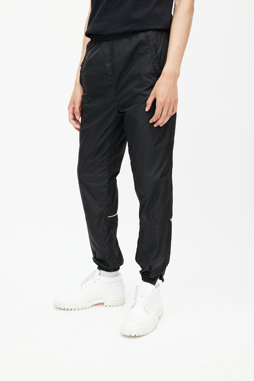 Acne Studios Black Nylon Face Trackpant