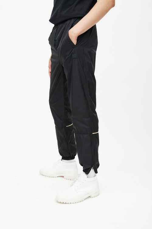 Acne Studios Black Nylon Face Trackpant