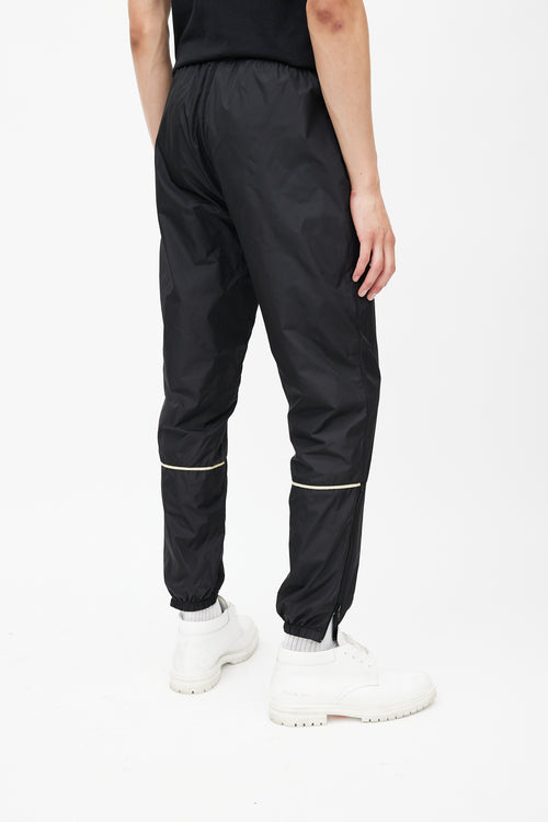 Acne Studios Black Nylon Face Trackpant