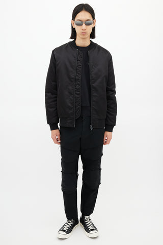 Acne Studios Black Nylon Selo Bomber Jacket