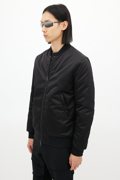 Acne Studios Black Nylon Selo Bomber Jacket