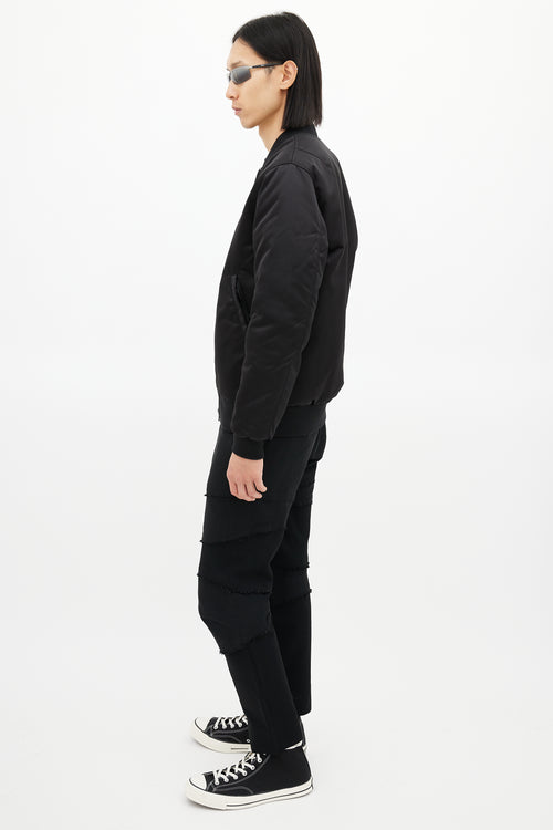 Acne Studios Black Nylon Selo Bomber Jacket