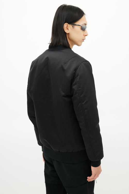 Acne Studios Black Nylon Selo Bomber Jacket