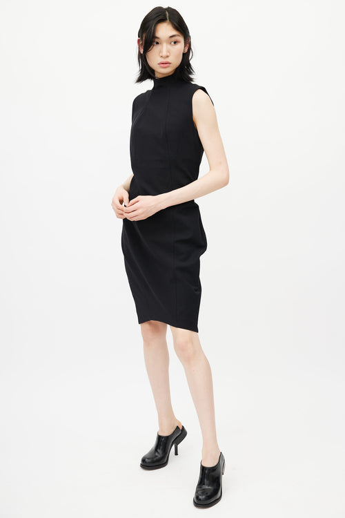 Acne Studios Black Panelled Sleeveless Dress