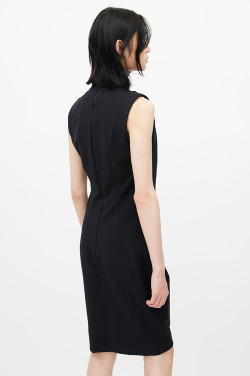 Acne Studios Black Panelled Sleeveless Dress