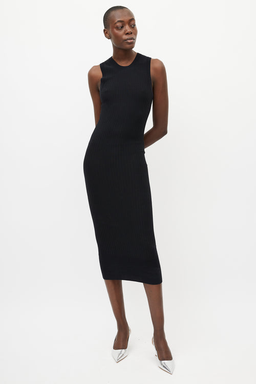 Acne Studios Black Ribbed Dress