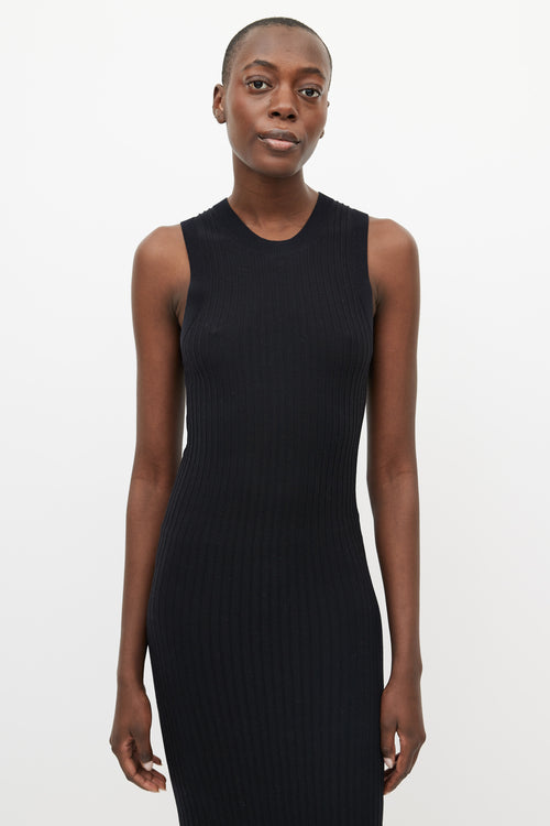 Acne Studios Black Ribbed Dress