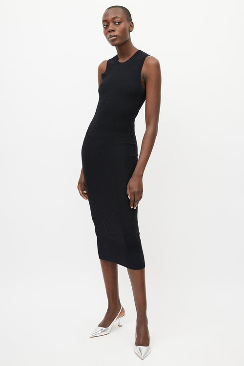 Acne Studios Black Ribbed Dress