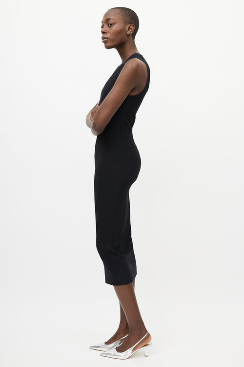 Acne Studios Black Ribbed Dress