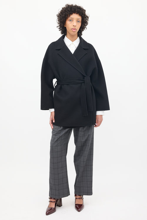 Acne Studios Black Wool Belted Jacket