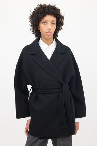 Acne Studios Black Wool Belted Jacket