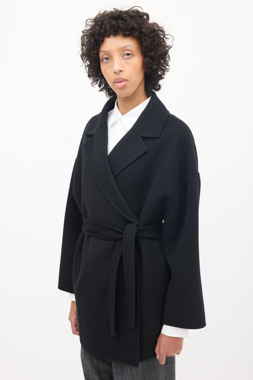 Acne Studios Black Wool Belted Jacket