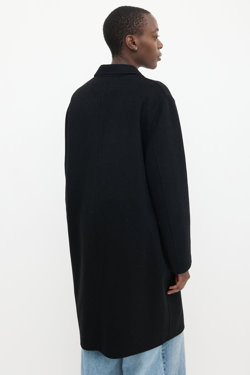 Acne Studios Black Wool 
Cashmere Mid Length Coat