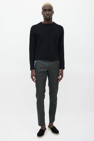 Acne Studios Black Wool Crewneck Sweater