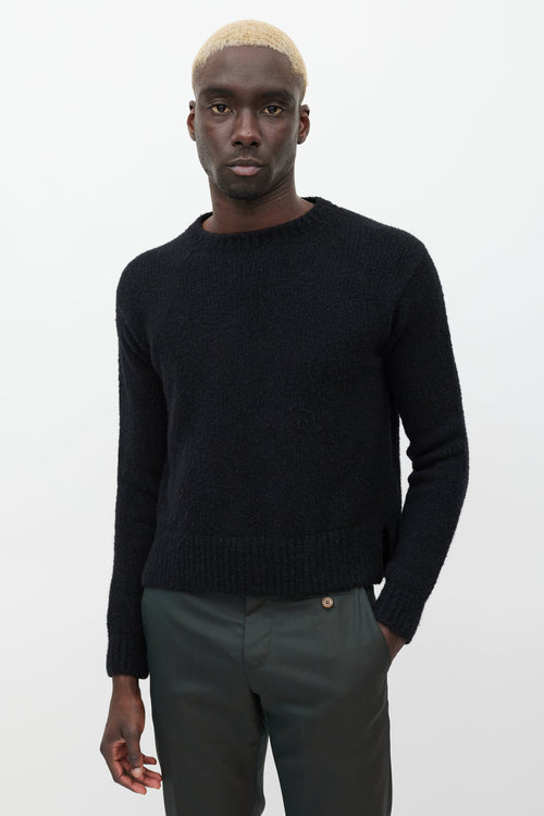 Acne Studios Black Wool Crewneck Sweater