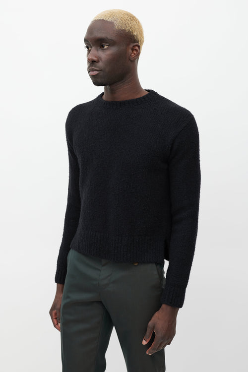 Acne Studios Black Wool Crewneck Sweater