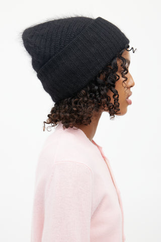 Acne Studios Black Wool Daphne Beanie