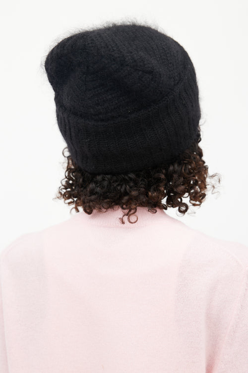 Acne Studios Black Wool Daphne Beanie