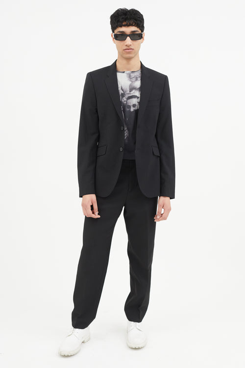 Acne Studios Black Wool Two Button Blazer