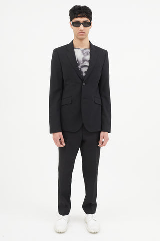 Acne Studios Black Wool Two Button Blazer