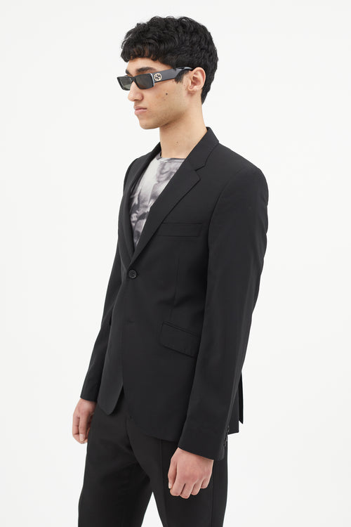 Acne Studios Black Wool Two Button Blazer