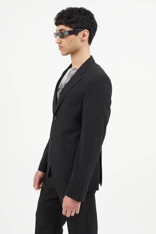 Acne Studios Black Wool Two Button Blazer