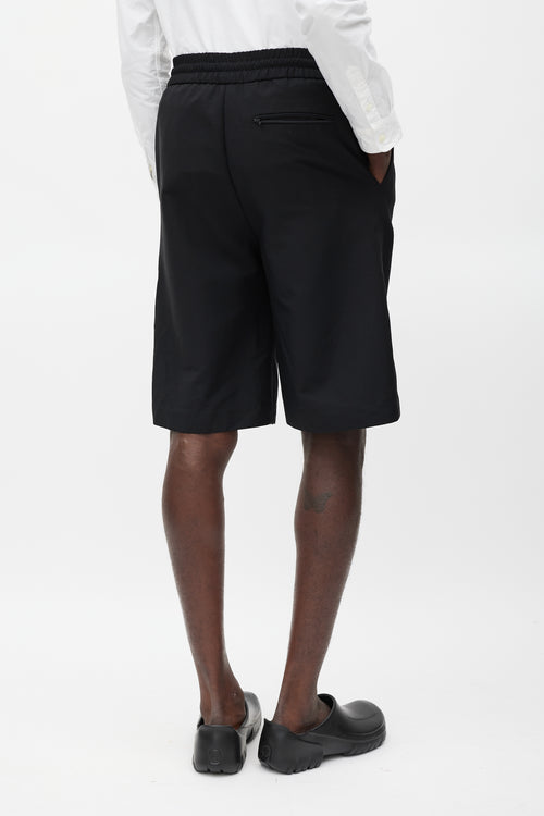 Acne Studios Black Wool Wide Leg Short