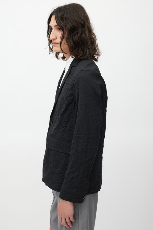 Acne Studios Black Wrinkled Blazer