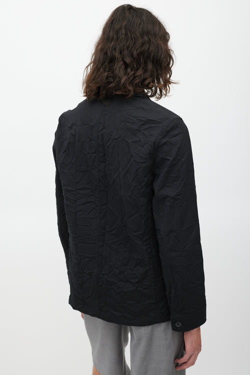 Acne Studios Black Wrinkled Blazer