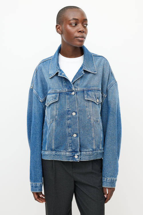 Acne Studios Blue Denim Oversized Jacket