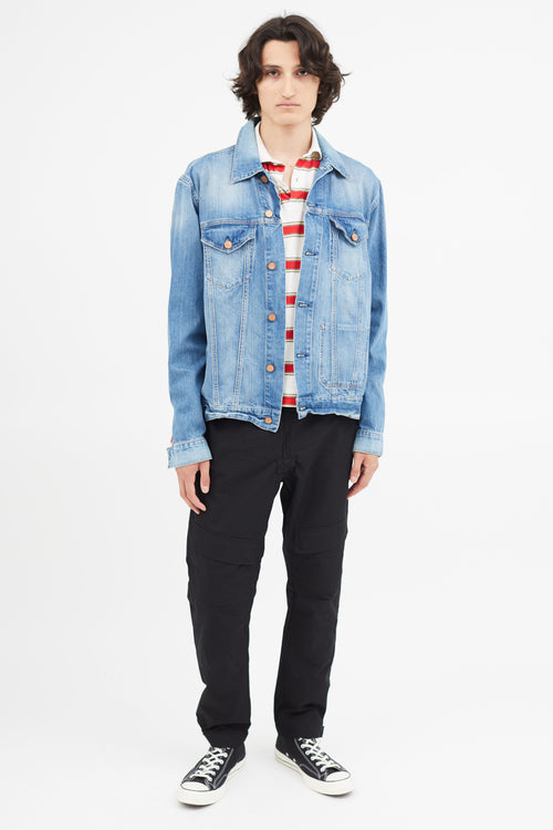 Acne Studios Blue Light Wash Denim Jacket