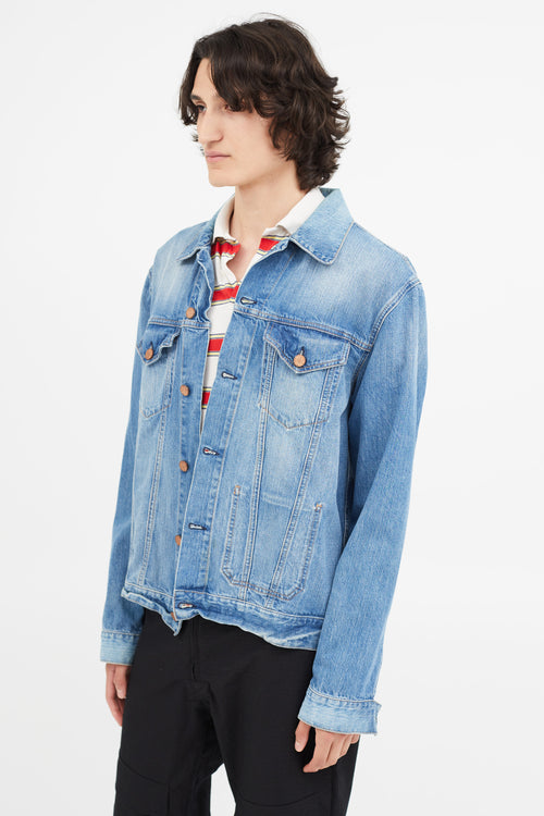 Acne Studios Blue Light Wash Denim Jacket