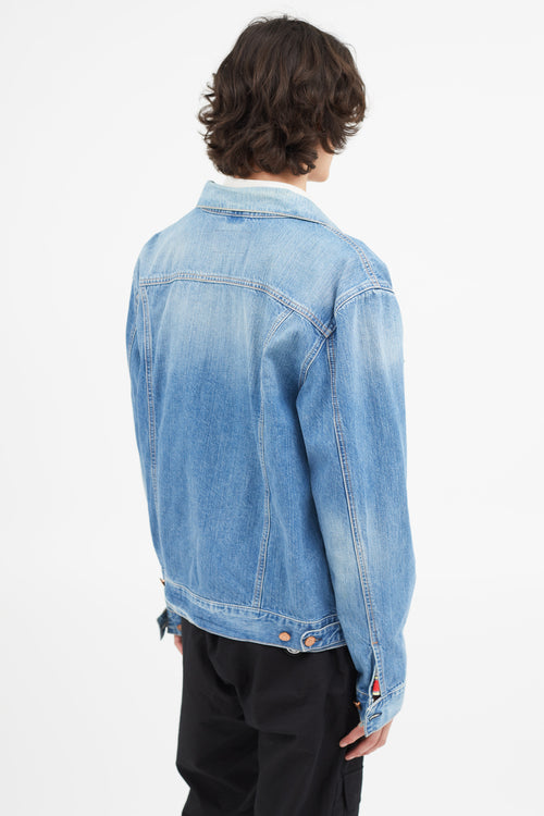 Acne Studios Blue Light Wash Denim Jacket