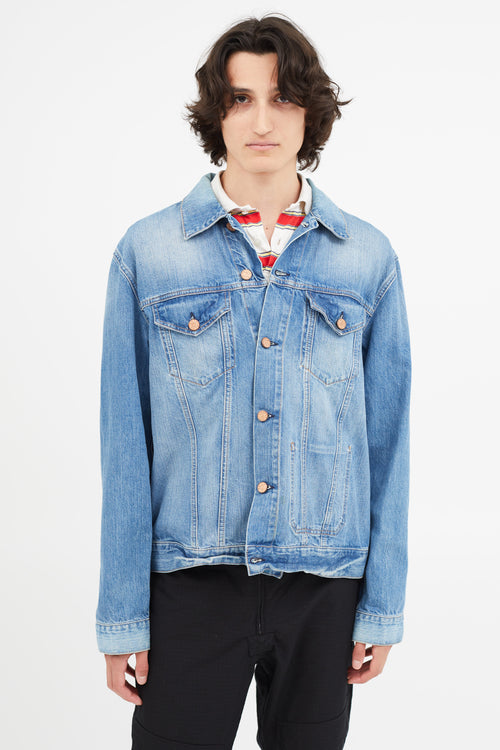 Acne Studios Blue Light Wash Denim Jacket