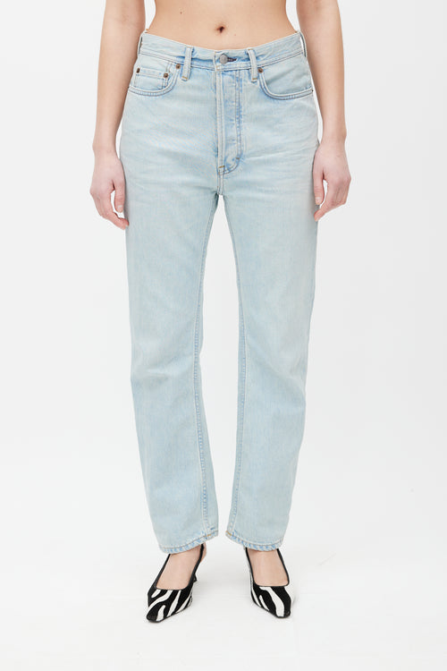 Acne Studios Blue Light Wash Straight Denim Jeans