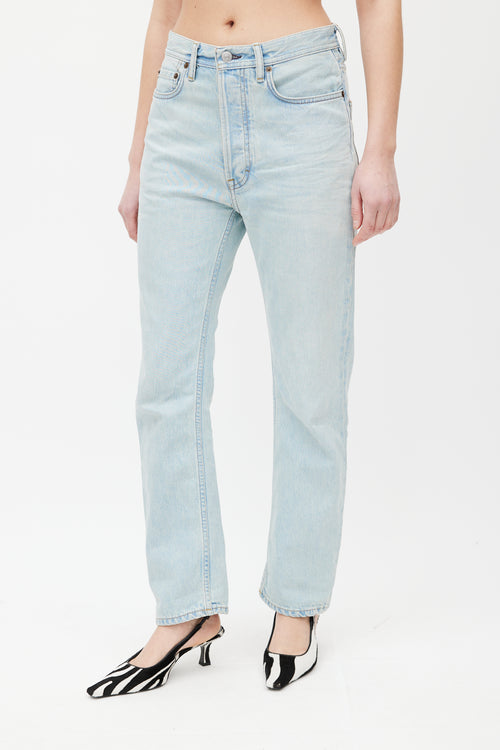 Acne Studios Blue Light Wash Straight Denim Jeans