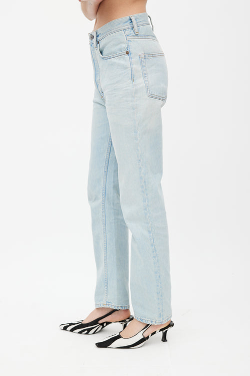 Acne Studios Blue Light Wash Straight Denim Jeans