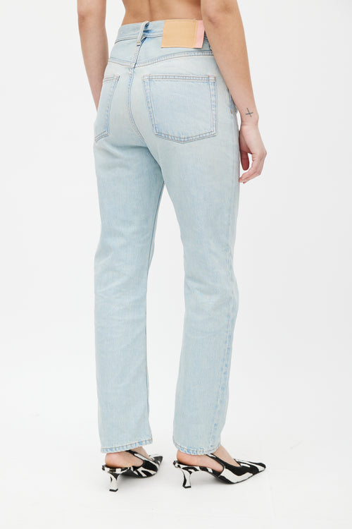 Acne Studios Blue Light Wash Straight Denim Jeans