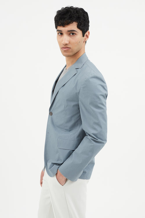 Acne Studios Blue Poplin Blazer