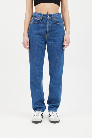 Acne Studios Medium Wash High Rise Jeans